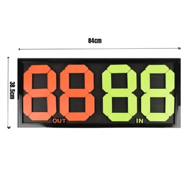 Tableau / bloc / Panneau De Changement De Joueurs De Football Manuel,